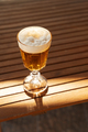 cold lager beer on wooden table - PhotoDune Item for Sale