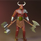 Minotaur Beast Greek mythology Gameready Rigged - 3DOcean Item for Sale