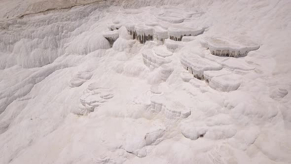 Aerial View of Pamukkale Travertines, Turkey