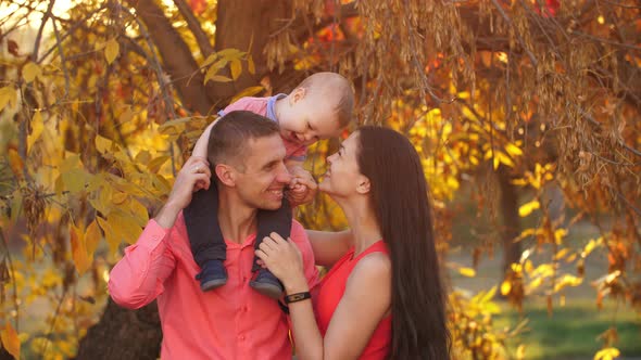 Happy Family with Little Baby