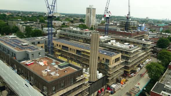 Top view of building under Construction