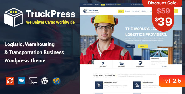 TruckPress - Logistics & Transportation WP Theme