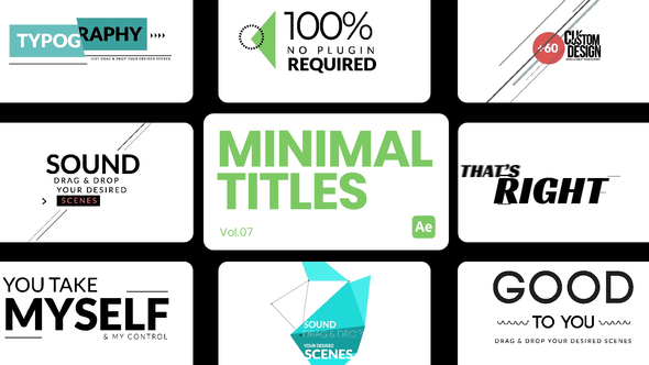Minimal Titles 07 for After Effects alt