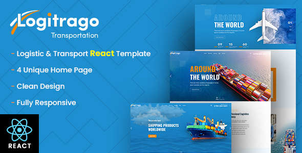 Logitrago - Transport & Logistics React Template