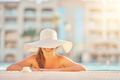 Close up images of a woman in the pool - PhotoDune Item for Sale