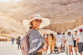 Woman Yourist at Valley of the Kings in Luxor Egypt - PhotoDune Item for Sale