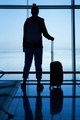 Picture of woman waiting for flight at airport - PhotoDune Item for Sale