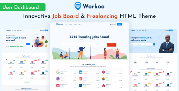 Workoo - Job Board & Freelancer Marketplace  HTML Template