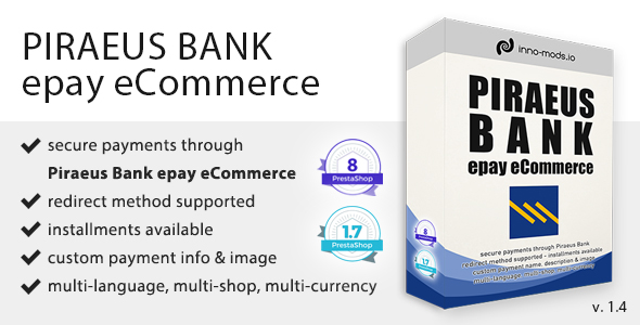 Piraeus Bank epay eCommerce for Prestashop