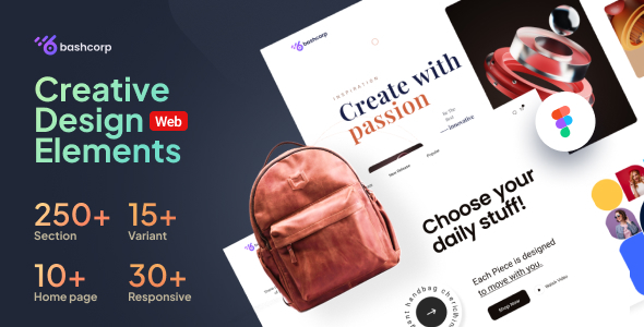 Bashcorp - Multipurpose Creative Web Elements & Home Pages