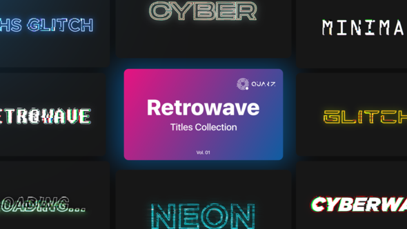 Retrowave Motion Titles Vol. 01 alt