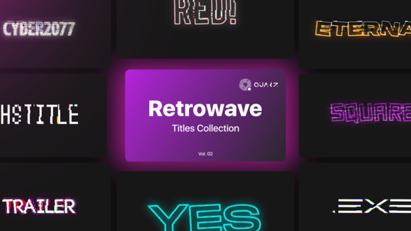 Retrowave Motion Titles Vol. 02 alt