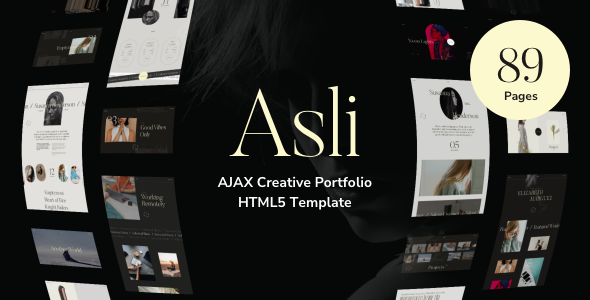 Asli – AJAX Portfolio HTML5 Template