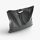 Black Wide Die-cut Plastic Bag - handle packet stand - 3DOcean Item for Sale