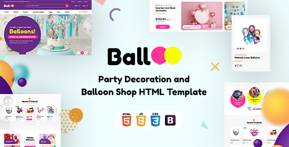Balloo | Party Decoration and Balloon Shop HTML Template