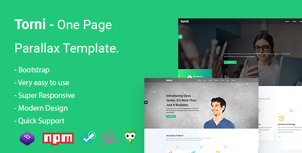 Torni - One Page Parallax Template
