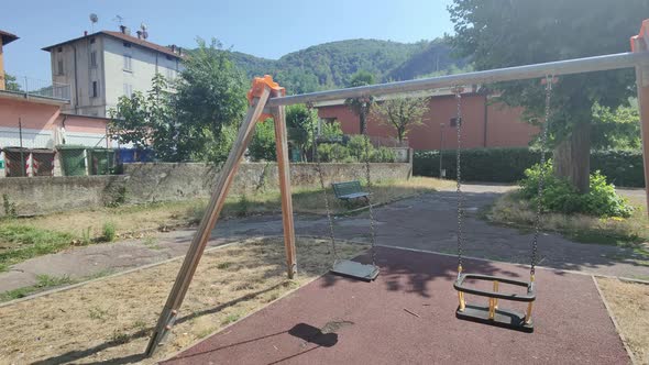 view of children's park and nature behind