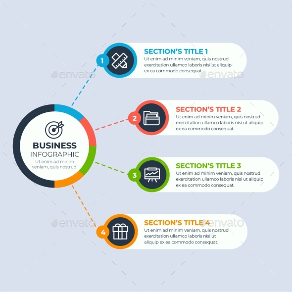 Infographic Template with 4 Options