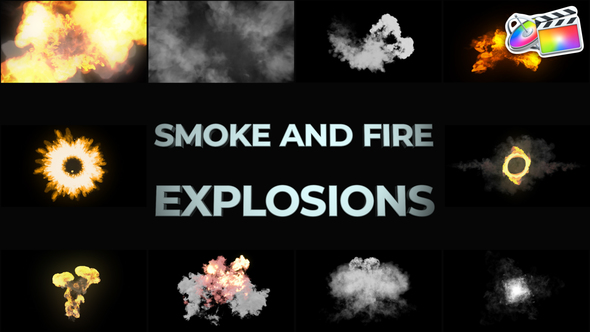 Smoke And Fire Explosions And Transitions for FCPX alt