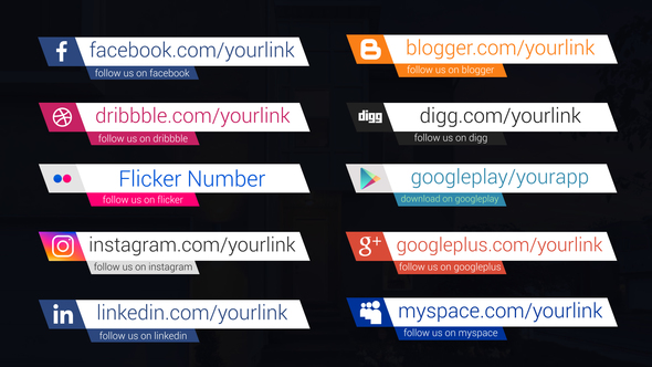 Social Media Lower Thirds alt