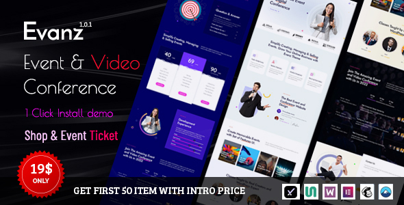 Evanz – Event and Video Conference WordPress Theme