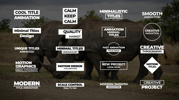 Minimal Titles | FCPX & Apple Motion alt