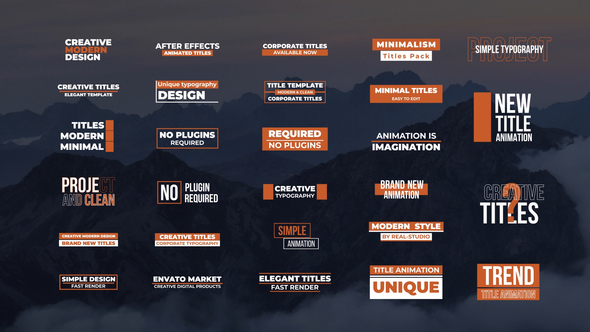 Minimal Simple Titles | AE alt