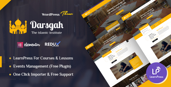 Darsgah - Islamic Institute & Mosque WordPress Theme