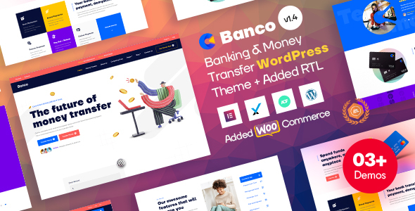 Banco – Banking & Online Money Transfer WordPress Theme