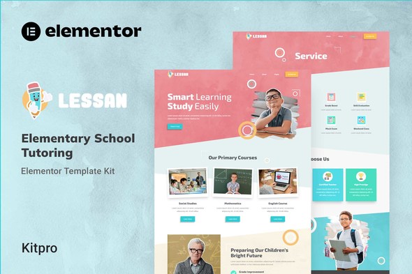 Lessan – Elementary School Tutoring Elementor Template Kit
