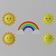 Cartoon Sun Rainbow and Cloud - 3DOcean Item for Sale