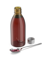 Bottle and spoon with cough medicine syrup - PhotoDune Item for Sale