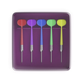 Plastic box with five colorful darts - PhotoDune Item for Sale