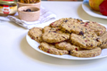 Step-by-step preparation of vegan gluten-free corn oat cookies with nuts, berries, raisins, honey - PhotoDune Item for Sale