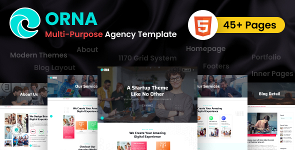 Multipurpose Agency HTML Template - Orna Studio