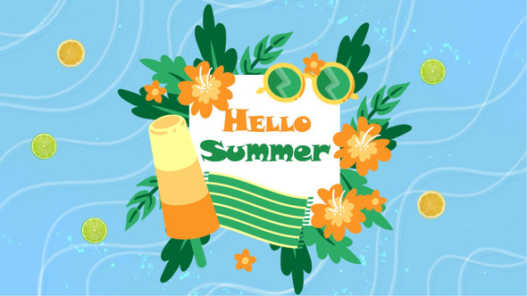 Hello Summer Intro Mogrt