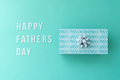 Father's day poster with gift box on mint background - PhotoDune Item for Sale