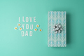 Father's Day poster on mint background - PhotoDune Item for Sale