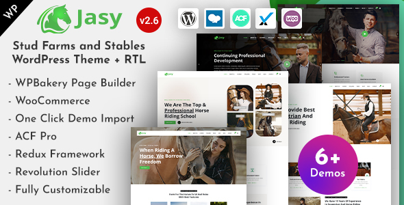 Jasy – Equestrian & Horse Stables WordPress Theme