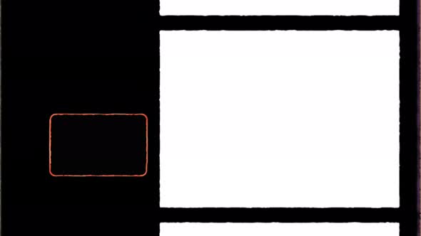 Authentic 8Mm Film Frame with Sprocket Hole and Film Edge Flare alt