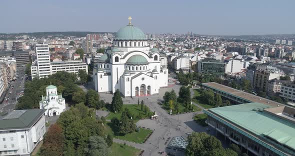 St. Sava temple orthodox church in Belgrade, Serbia