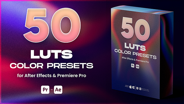 50 LUTs pack | After Effects & Premiere Pro
