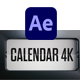 Flip Calendar 4K After Effects Project - VideoHive Item for Sale
