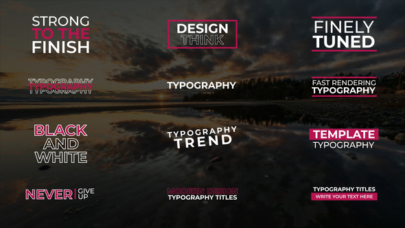 Typography Titles | FCPX & Apple Motion