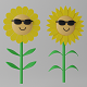 Cartoon Sunflower With Sunglasses - 3DOcean Item for Sale