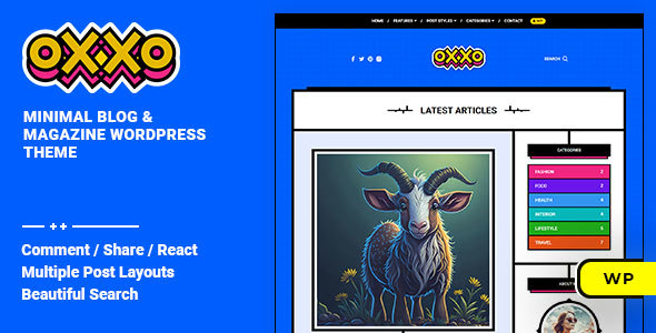Oxxo – Blog & Magazine WordPress Theme