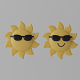 Cartoon Sun With Sunglasses - 3DOcean Item for Sale
