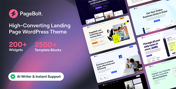 Read more about the article PageBolt – Landing Page WordPress Theme