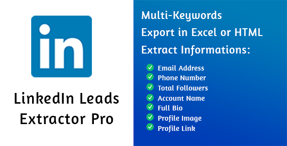 Upgrade Your Lead Generation Game with LinkedIn Leads Extractor Pro (featuring Multi-Keyword Capability)