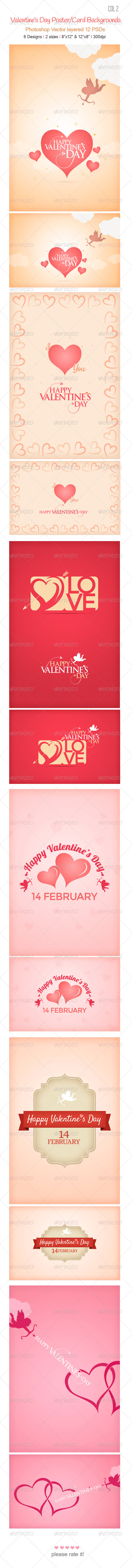 Valentine's Day Backgrounds col 2